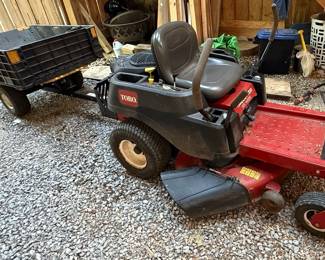 Toro TimeCutter SS 4225 Zero Turn Mower with Cub Cadet Utility Cart