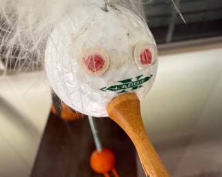 Golf Club Folk Art Bird Sculpture