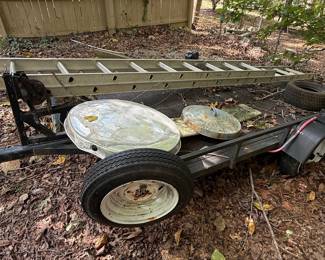 Utility Trailer with Ladder Rack