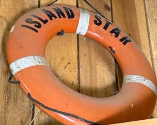 Vintage "ISLAND STAR" Life Ring