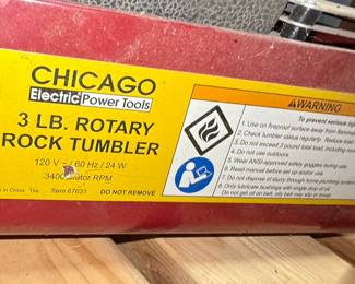 Chicago Electric 3 lb. Rotary Rock Tumbler