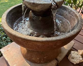 Cast Stone Tiered Garden Fountain Style