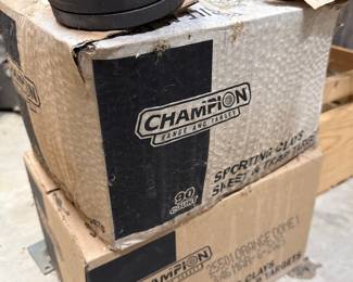 Manual Double Skeet Trap Thrower with Champion Clay Skeets