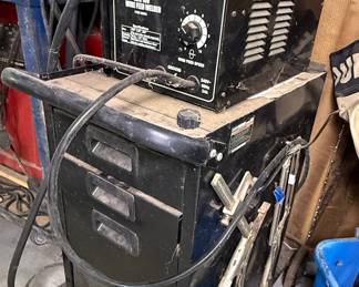 Chicago Electric MIG 180 Welder and Welding Cabinet