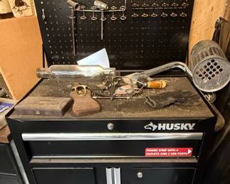 Husky Tool Cabinet with Pegboard