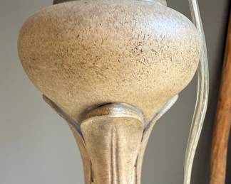 Traditional Style Floor Lamp with Distressed Finish