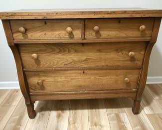 Empire Style Oak Chest of Drawers