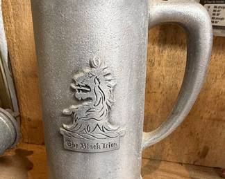 The Black Lion Style Pewter Tankard