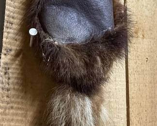 Beaver Fur Hat with Tail