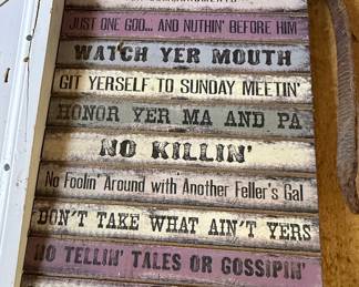 Wood Decorative Wall Sign