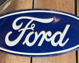 Ford Oval Porcelain Dealership Sign