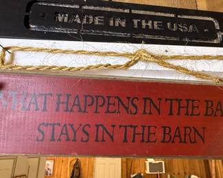 Wood Decorative Wall Sign