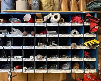 Industrial Parts Bin Cabinet with Hardware
