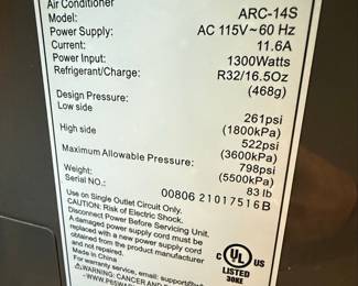 Whynter ARC-14S Portable Air Conditioner