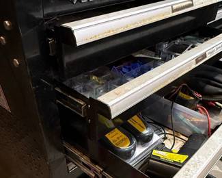 Husky 9-Drawer Rolling Tool Cabinet with Wood Top