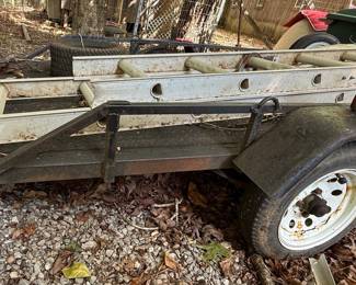 Utility Trailer with Ladder Rack