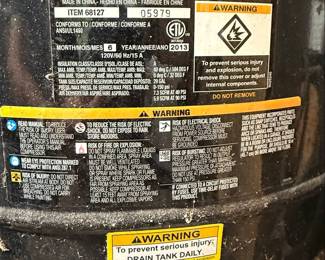 Central Pneumatic 29-Gallon Air Compressor