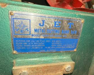 JET HVBS-461 Metal Cutting Band Saw