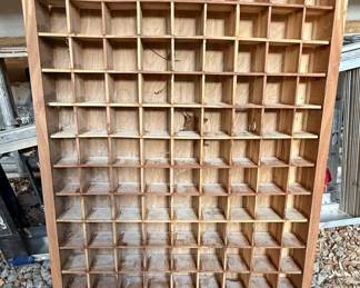 Vintage Letterpress Tray Display Case