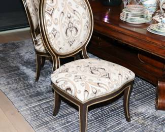 Marge Carson upholstered dining chairs-available as a set of 2