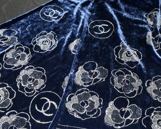 Chanel velvet scarf/shawl