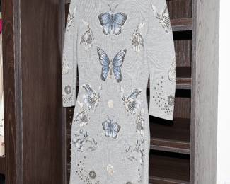 Alexander McQueen beaded butterfly dress