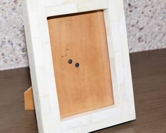 Inlaid bone picture frame
