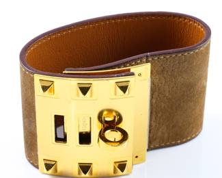 Hermes leather wrap bracelet