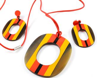 Hermes necklace & earrings