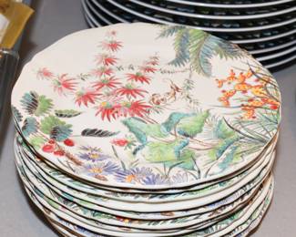 Gien Tamarin dessert plates-2 sets of 6