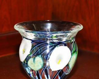 White calla lily vase-David Lotton