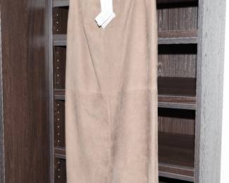 Brunello Cucinelli suede skirt