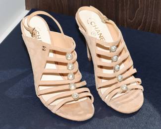 Chanel leather heels