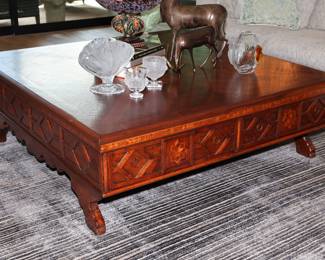 Arte Brotto Vera Antichita Carved Coffee Table