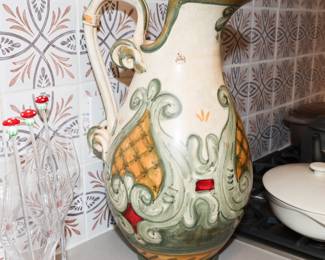 Arte Italian pitcher-about 18" tall