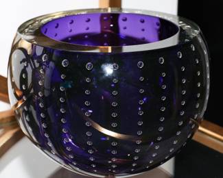 Leon Applebaum controlled bubble vase