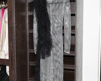 Ralph Lauren Purple Label silver mesh dress