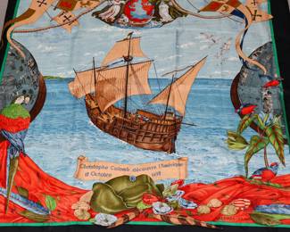 Hermes Christopher Columbus scarf