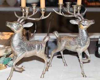 Vintage silver candelabras
