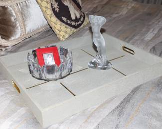 Made Goods Dania faux shagreen tray