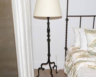 Madeleine Aged Iron Floor Lamps x 2