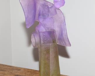 Daum pate de verre crystal geisha sculpture