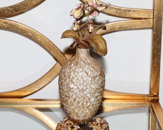 Jay Strongwater Mayfield orchid branch perfume bottle