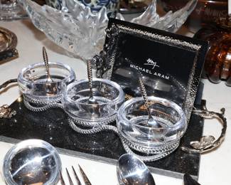 Nambe braid triple condiment set