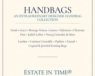 Elegant Designer Handbag Collection Poster
