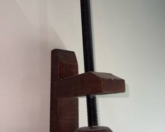 antique heavy-duty wood clamp