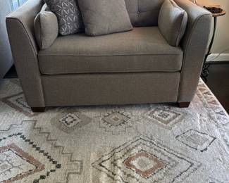 cozy, oversized chair-and-a-half