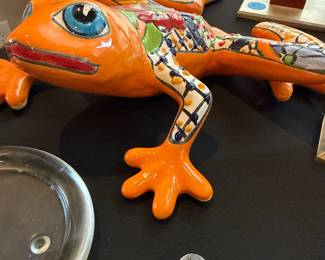 ceramic frog figurine