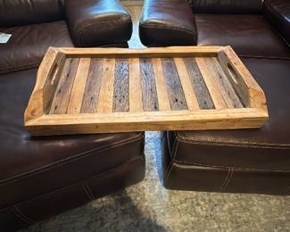 light wood serving tray