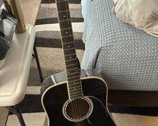 Esteban American Legacy black acoustic-electric guitar